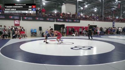 74 kg Champ. Rd Of 128 - Dagen Condomitti, SKWC-RTC vs Wyatt Abele, Southeast Ohio Wrestling Club