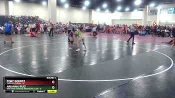 120 lbs Round 3 (8 Team) - Toby Goertz, Team STL Green vs Arianna Ruiz, RPA/Head Hunters Wrestling Club