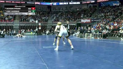 1A-175 lbs Champ. Round 1 - Cody Hageman, Beckman Catholic vs Jackson Pfrang, AC/GC