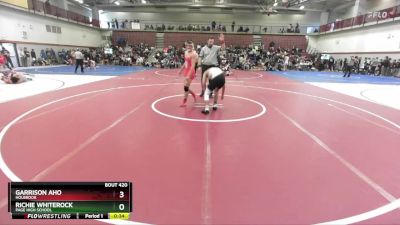 157 lbs Cons. Round 2 - Garrison Aho, Holbrook vs Richie Whiterock, Page High School