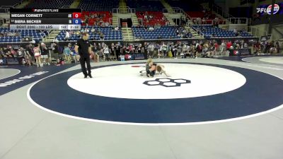100 lbs Champ. Rd Of 32 - Megan Cornett, AK vs Siera Becker, IA