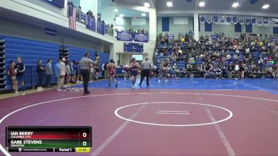 120 lbs Cons. Round 2 - Ian Berry, Columbia City vs Gabe Stevens, Swanton