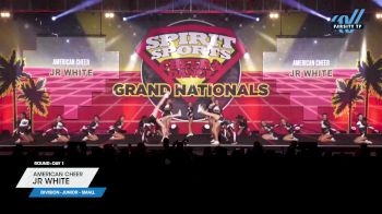American Cheer - JR WHITE [2024 L1 Junior - Small Day 1] 2024 Spirit Sports Grand Nationals