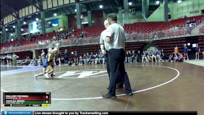 105 lbs Round 1 (8 Team) - Mallory Pecenka, Manhattan HS vs Matilda Green, Wood River Girls