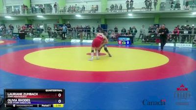 57kg Quarterfinal - Lauriane Zumbach, AAWA Independent vs Olivia Rhodes, Ukee Storm Wrestling