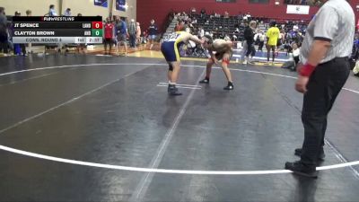 184 lbs Cons. Round 4 - Jt Spence, Lander vs Clayton Brown, Andrew College