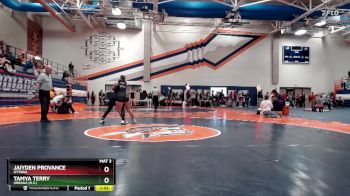 135 lbs Cons. Round 2 - Tamya Terry, Urbana (H.S.) vs Jaiyden Provance, Ottawa