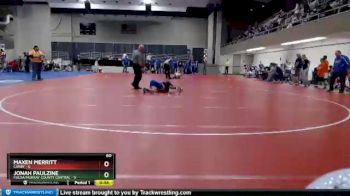 60 lbs Finals (8 Team) - Maxen Merritt, Canby vs Jonah Paulzine, Fulda/Murray County Central