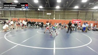 70 lbs Rr Rnd 1 - Aaliyah Gutierrez, PA West Black - GK8 vs Paisley Grinder, NE Whale Humpback - GK8