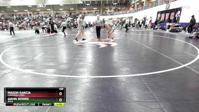 285 lbs Cons. Round 5 - Mason Garcia, Concordia (Neb.) vs Gavin Howes, Avila