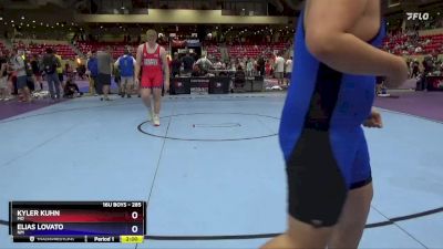 285 lbs Quarterfinal - Kyler Kuhn, MO vs Elias Lovato, NM