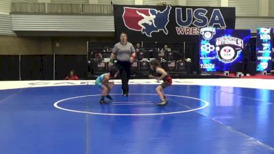 8U Girls - 43 lbs Champ. Round 2 - Caliyah Cruz, Arizona vs Naya Rosman, Oak Hill Wrestling Club