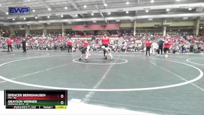 61 lbs Champ. Round 1 - Spencer Bernshausen, 2TG vs Grayson Werner, Nebraska Boyz