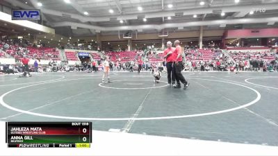 55 lbs Quarterfinal - Anna Gill, Beatrice vs Jahleza Mata, Ulysses Wrestling Club