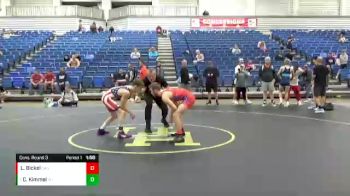 116 lbs Cons. Round 3 - Corbin Kimmel, Wayne Trace vs Logan Bickel, Cascade