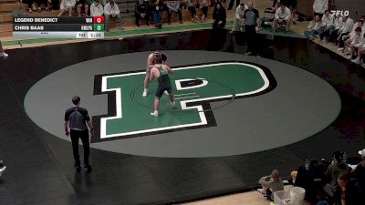 285 lbs Placement Matches (8 Team) - Legend Benedict, Winner vs Chris Baas, Kimball/White Lake/Platte-Geddes