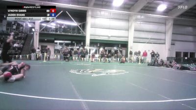 117 lbs 3rd Place Match - Jaden Evans, Lindsey Wilson vs Lyndyn Gibbs, Rio Grande
