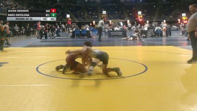 124 lbs Round Of 32 - Jaxon Seeders, Saint Marys vs Enzo Ortolona, Belle Vernon