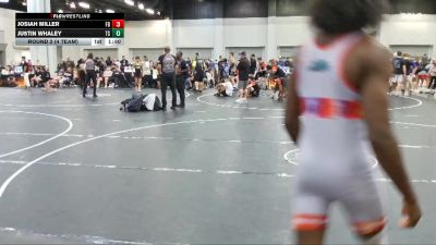 126 lbs Round 2 (4 Team) - Josiah Miller, Funky Bunch vs Justin Whaley, Team Snapdown