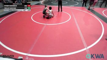 80 lbs Semifinal - Ryker Hushbeck, Verdigris Youth Wrestling vs Reilas Sanchez, Locust Grove Youth Wrestling