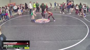 50 lbs 2nd Place Match - Zane Tidwell, Jet Wrestling Club vs Damian Alejandre, Eastside Youth Wrestling