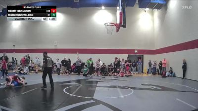 115 lbs Quarterfinal - Henry Beaudoin, Eastside Youth Wrestling vs Thompson Wilcox, Radford Trained