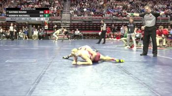 1A-138 lbs Cons. Round 2 - Korbyn Maxwell, Interstate 35 vs Hayden Roush, Shenandoah