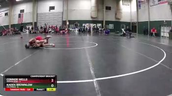 138 lbs Round 4 (16 Team) - Connor Wells, Broken Bow vs Kaden Brownlow, Columbus