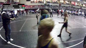 62 lbs Cons. Round 2 - Zaidyn Adams, Auburn City Rec Wrestling Club vs Jack Thomlison, Gretna Youth Wrestling Club