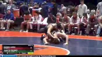 152 lbs Finals (8 Team) - Damien Lopez, DeKalb vs Marcus Milianti, Chicago (Mt. Carmel)