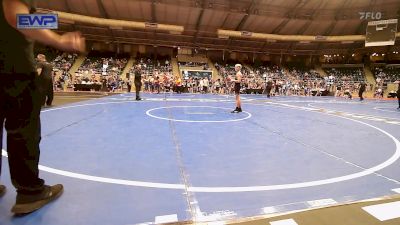 92 lbs Semifinal - Gabe Reed, Henryetta Knights Wrestling Club vs Theodore Caldwell, Booker T Washington Carver