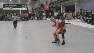 113 lbs Semis - Cason Craft, Threestyle vs Jantz Greenhalgh, Champions Wrestling Club