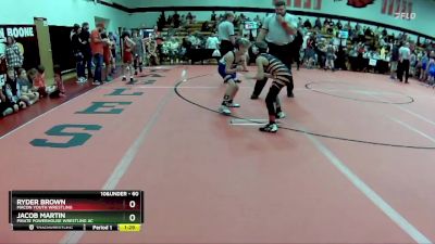 60 lbs Quarterfinal - Ryder Brown, Macon Youth Wrestling vs Jacob Martin, Pirate Powerhouse Wrestling Ac