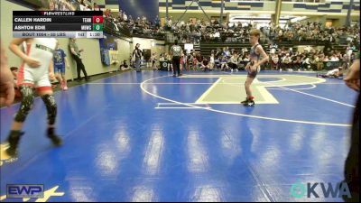 55 lbs Round Of 32 - Callen Hardin, Team Guthrie Wrestling vs Ashton Edie, Mustang Bronco Wrestling Club