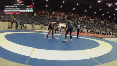 157 lbs Quarterfinal - Jaxon Mackey, Southeastern vs Christian Arberry, Marian University