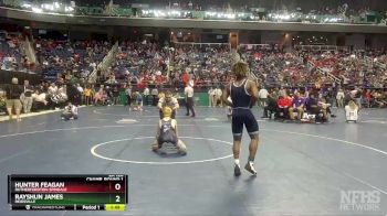 2A 126 lbs Quarterfinal - Rayshun James, Reidsville vs Hunter Feagan, Rutherfordton-Spindale