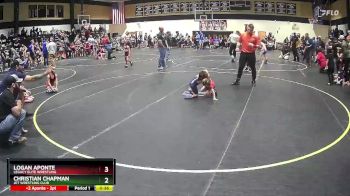 38 lbs Quarterfinal - Christian Chapman, JET Wrestling Club vs Logan Aponte, Legacy Elite Wrestling