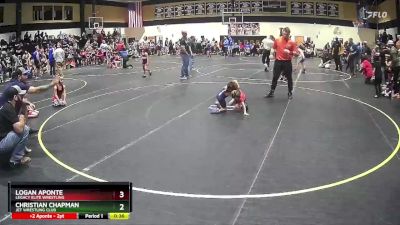 38 lbs Quarterfinal - Christian Chapman, JET Wrestling Club vs Logan Aponte, Legacy Elite Wrestling