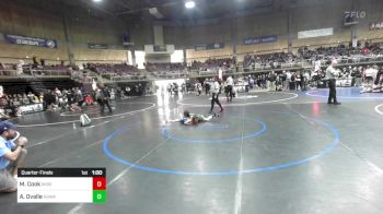 65 lbs Quarterfinal - Mason Cook, Widefield WC vs Ahmar Ovalle, Adam City WC