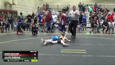 78 lbs 1st Place Match - Colten Sherman, Kingsley Youth Wrestling vs Jaxon Boucher, Michigan Grappler RTC