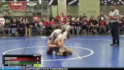 141 lbs Quarters & 1st Wb (16 Team) - Tyler Shackle, Wisconsin-La Crosse vs Evan Burge, Wabash