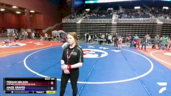 93 lbs 3rd Place Match - Teegan Nelson, Eastside United Wrestling Club vs Haize Graves, Tri-State Grapplers