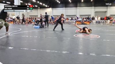 64 lbs Round 1 (10 Team) - Susanna Brock, GA United vs Mia Kerr, MF Angels