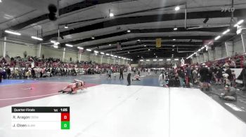 137 lbs Quarterfinal - Randy Aragon, Crowley County vs Jonathan Olsen, Alamosa