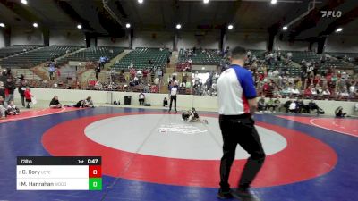 73 lbs Final - Christian Cory, Level Up Wrestling Center vs Matthew Hanrahan, Woodstock City Wrestling