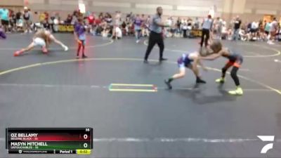 70 lbs Semis & 1st Wrestleback (8 Team) - Masyn Mitchell, Untouchables vs Oz Bellamy, Belding Black