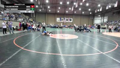 100 lbs Quarterfinal - Lilly Breeden, Liberty vs Lillian Mcham, Randall