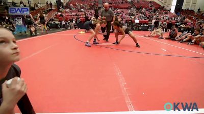 120 lbs 3rd Place - Zaylee Ballard, Oklahoma Mafia vs Nika Williams, Husky Girls