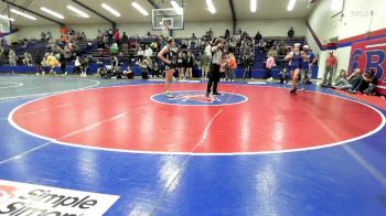 145 lbs Consolation - Nevaeh Higgins, Pryor Tigers Wrestling vs Mayce Daniels, Owasso Girls HS