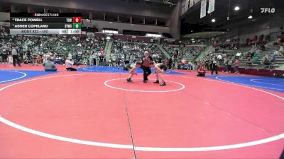 100 lbs Semifinal - Asher Copeland, Springdale Youth Wrestling Club vs Trace Powell, Team Conquer Wrestling